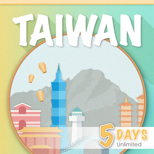 Taiwan 3/5/7/10/15/30 Days E-sim card