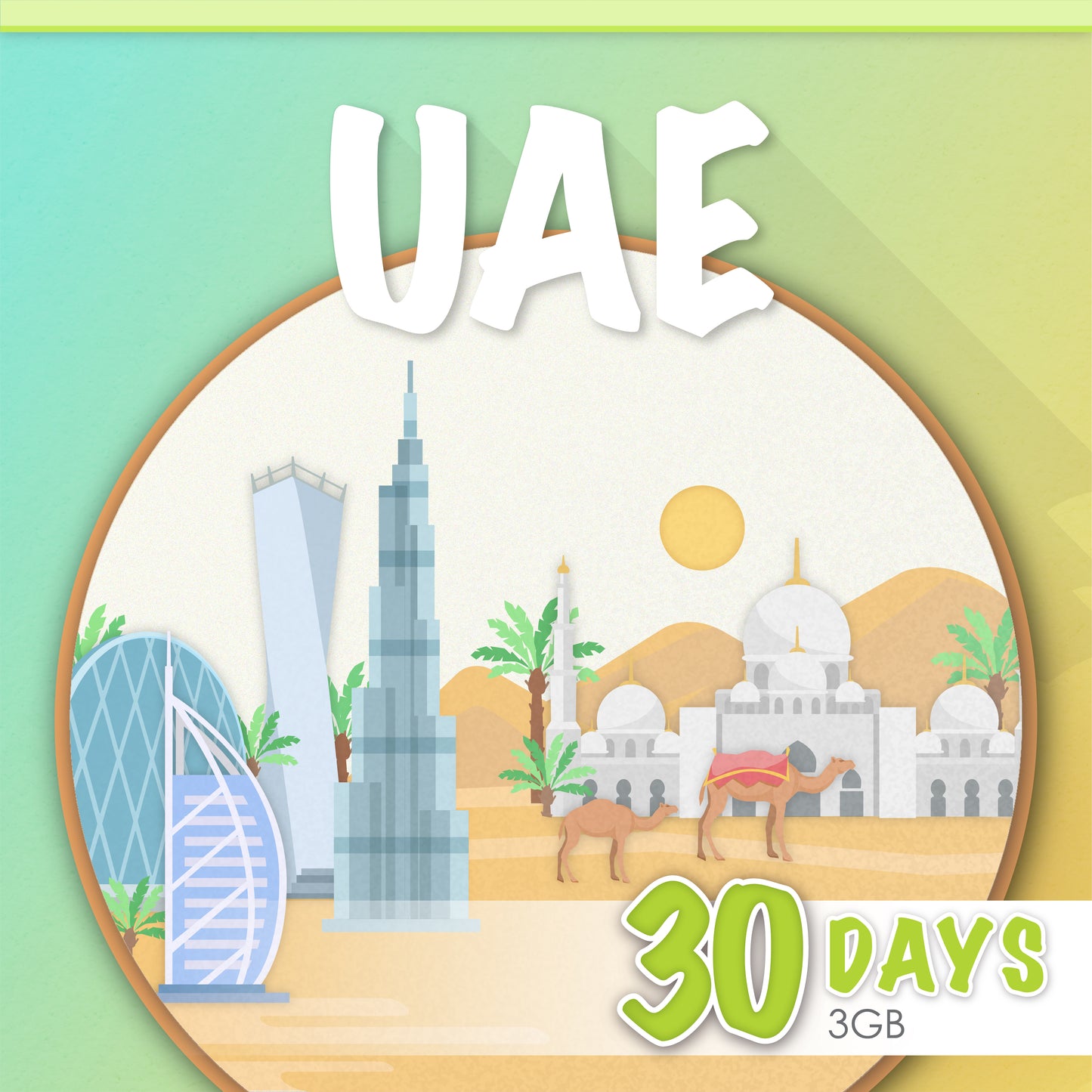 UAE 30 Days E-sim card
