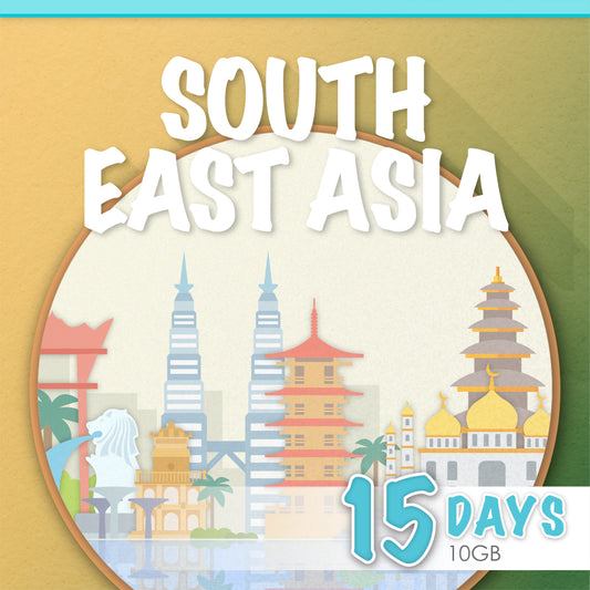 South East Asia 8/15/30 Days E-sim card